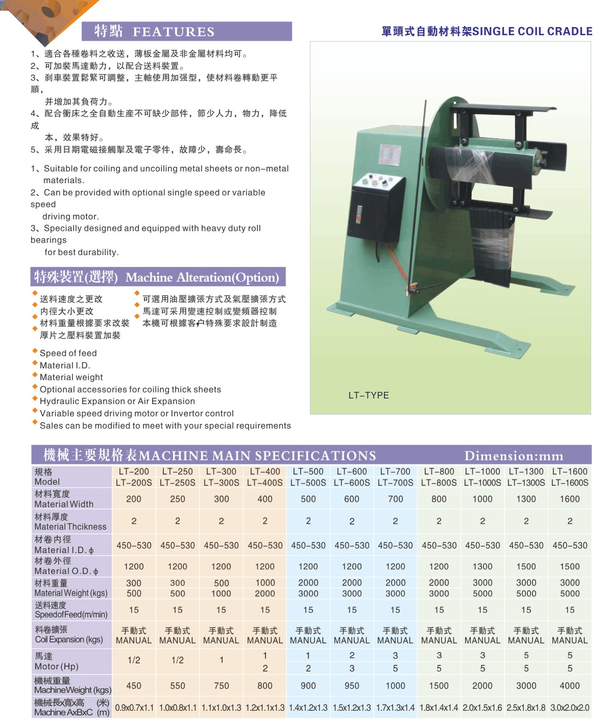 自動材料架-200帶液壓擴(kuò)縮